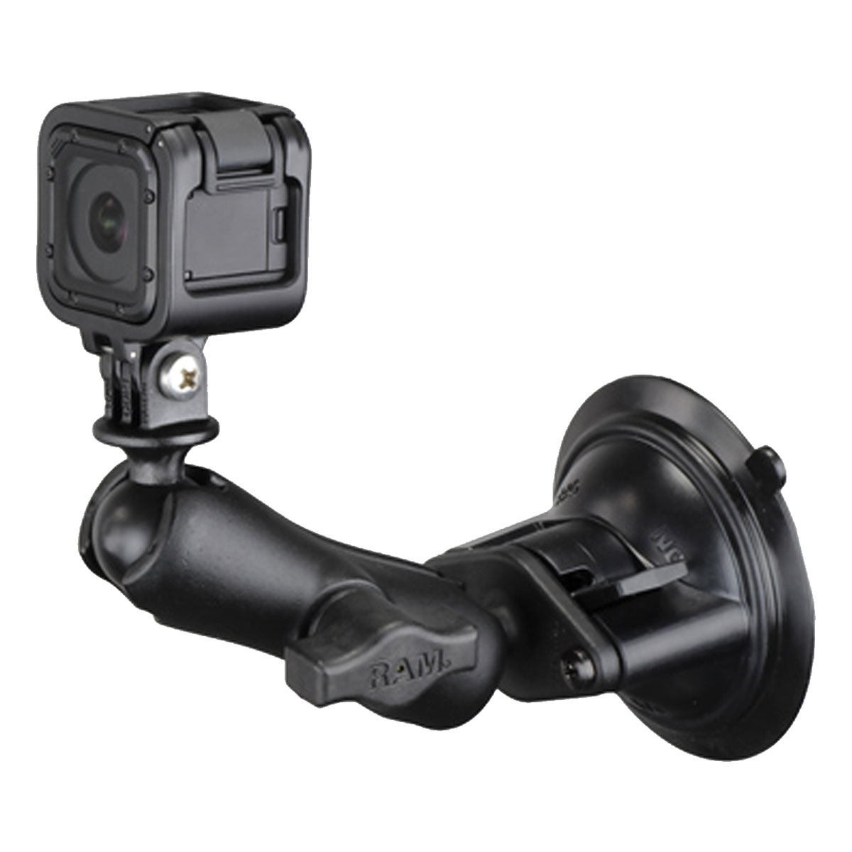 RAM Twist-Lock Suction Cup Mount with Universal Action Camera Adapter ...